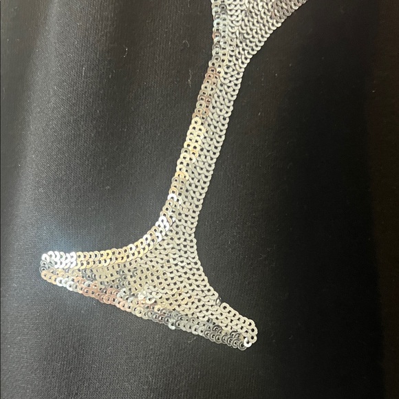 🩷Black Sequin Champagne Sweatshirt NWOT!🩷 - Picture 5 of 9
